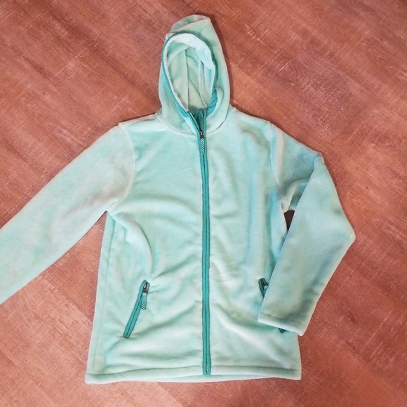 Lands' End Other - 🆕️ Aqua fleece zip up hoodie, Lands End